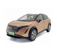 XGFFBAGB 1:18 For Ariya 2022 Diecast Car Model Metal Static Vehicle Toys Model Hobby Collection(Gold,With box)