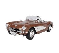 XGFFBAGB 1:18 For Chevrolet Corvette Alloy Car Decoration Collection Gift Diecasting Model Toy(Brown B,With box)