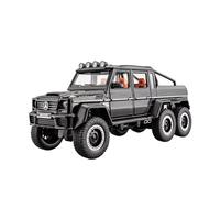 XGFFBAGB 1:18 For G63 6X6 Off Road SUV Alloy Metal Diecast Car Model Sound & Light Collectibles Gift(Black,With box)
