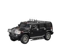 XGFFBAGB 1:18 For H2 Highway 61 SUV Alloy Diecast Metal Toy Off-road Vehicles Car Model Gift(Black,With box)