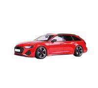XGFFBAGB 1:18 For RS6 C8 Estate Car Model Alloy Automobile(Red,With box)