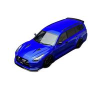XGFFBAGB 1:18 For STAGEA GTR R35 Travel Edition Car Model Static Decoration Collection Gifts(Blue,No box)