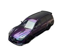 XGFFBAGB 1:18 For STAGEA GTR R35 Travel Edition Car Model Static Decoration Collection Gifts(Purple,With box)