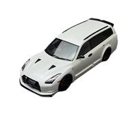 XGFFBAGB 1:18 For STAGEA GTR R35 Travel Edition Car Model Static Decoration Collection Gifts(White,With box)