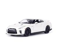XGFFBAGB 1:24 2017 For GT-R Sports Car Static Diecast Vehicles Collectible Model Toys(White,No box)