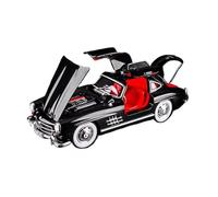 XGFFBAGB 1:24 For 300SL Alloy Diecasts Metal Toy Vehicles Car Model Collection Gifts(Black,With box)