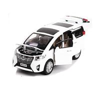 XGFFBAGB 1:24 For Alphard MPV Alloy Diecast Toy Car Model Pull Back Toy Collectibles(White,No box)