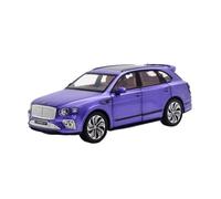 XGFFBAGB 1:24 For Bentayga SUV Alloy Diecast Metal Toy Car Model Sound And Light Collection Gift(Purple,With box)