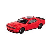 XGFFBAGB 1:24 For Challenger SRT Hellcat Redeye Super Muscle Car Alloy Metal Diecast Model Collecting Hobby Decorative Gift(Red,With box)
