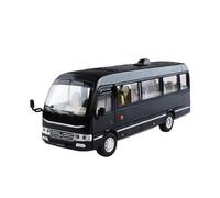 XGFFBAGB 1:24 For Coaster BUS Alloy Car Model Pull Back Toy Collectibles Gift(Black,No box)