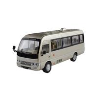 XGFFBAGB 1:24 For Coaster Medium Business Alloy Diecast Model Car Collecting Hobbies Decorative Ornaments Gift(Gold,No box)