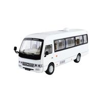 XGFFBAGB 1:24 For Coaster Medium Business Alloy Diecast Model Car Collecting Hobbies Decorative Ornaments Gift(White,No box)