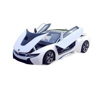 XGFFBAGB 1:24 For I8 Sports Car Metal Decoration Alloy Model Toy Collection Gift(White,With box)