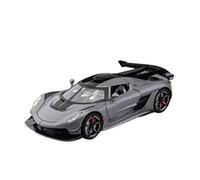 XGFFBAGB 1:24 For Jesko Sports Car Toys Metal Diecast Light Music Pull Back Models Collection Gift(Gray A,No box)