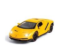 XGFFBAGB 1/24 For LP770-4 Alloy Car Model Metal Body Diecasting Toys With Scissor Door Opened Gift Collection(Yellow,With box)