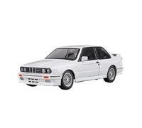 XGFFBAGB 1:24 For M3 E30 Toy Car Model Diecast Metal Vehicle Pull Back Sound Light Doors Openable Collection Gift(White,With box)