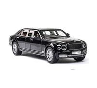 XGFFBAGB 1:24 For Mulsanne Extended Edition Alloy Metal Vehicle Model Toys Collection Gifts(Black,No box)