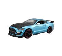 XGFFBAGB 1:24 For Mustang GT Viper Shelby GT500 Alloy Sports Car Model Diecasts Metal Toy Gift(Blue,No box)