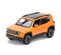XGFFBAGB 1:24 For Renegade SUV Off-road Vehicle Static Die Cast Vehicles Collectible Model Car Toys(Orange With box)