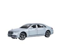 XGFFBAGB 1:24 For S400 Alloy Diecasts Metal Metal Car Model Sound And Light Toy Gift(Silver,With box)