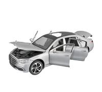 XGFFBAGB 1:24 For S400 S-Class Alloy Diecasts Car Model Pull Back Toys Gifts(Silver,With box)