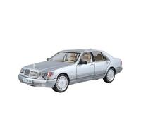 XGFFBAGB 1:24 For W140 S320 SEL Street Edition Alloy Diecasts Metal Car Model Sound Light Toys Gift(Silver,With box)