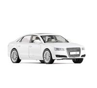 XGFFBAGB 1:32 For A8 Car Model Alloy Pull Back Children Toys Genuine Collection Gift Off-Road Vehicle(White,No box)