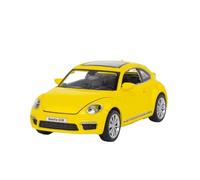 XGFFBAGB 1:32 For Beetle GSR Car Model Pull Back Alloy Discast Street Metal Business Cars Model Toy(Yellow,No box)