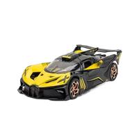 XGFFBAGB 1:32 For Bolide Alloy Sport Car Model Toys Diecasts Metal Vehicle With Sound Light Pull Back Decoration Gifts(Yellow,No box)