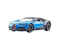 XGFFBAGB 1:32 For Chiron Alloy Sports Car Model Diecast Metal Toy Vehicles Collection Gift(Blue,With box)