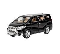 XGFFBAGB 1:32 For LexusLM300H MPV Alloy Diecast Model Pull Back Nanny Car Toys For Gift(Black,With box)