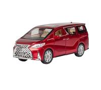 XGFFBAGB 1:32 For LexusLM300H MPV Alloy Diecast Model Pull Back Nanny Car Toys For Gift(Red,No box)