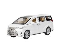 XGFFBAGB 1:32 For LexusLM300H MPV Alloy Diecast Model Pull Back Nanny Car Toys For Gift(White,With box)