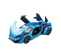 XGFFBAGB 1/32 For LYKAN Hypersport Alloy Diecasts Sound And Light Car Toy Model Collection Gift(Blue,No box)