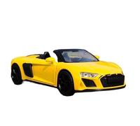 XGFFBAGB 1:32 For R8 Spyder Convertible Sports Car Alloy Diecasts Toy Car Model Collection Gift(Yellow,With box)