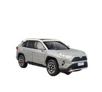 XGFFBAGB 1/32 For RAV4 SUV 2023 Alloy Diecast Car Model Pull Back Toy Collectibles Gift(Gray B,With box)