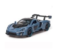 XGFFBAGB 1/32 For Senna Alloy Diecasts Metal Toys Car Model Sound And Light Collection Gifts(Blue,No box)