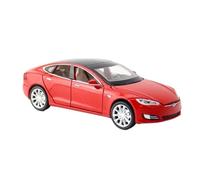 XGFFBAGB 1:32 For Tesla-Model/S Alloy Model Six Open Door Sound Light Pull Back Metal Toy Car(Red C,No box)
