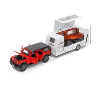 XGFFBAGB 1:32 For Trailer Alloy Diecasts Metal Toy Car Model Collection Gift(Red,No box)