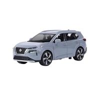 XGFFBAGB 1/32 For X-TRAIL SUV Alloy Car Model Diecast Metal Toy Off-road Vehicles Model Sound And Light Gifts(Gray B,With box)