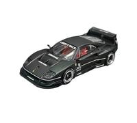 XGFFBAGB 1/64 For F40 Model Car Alloy Die-Cast Sport Vehicle Matte Black Collection(Black,With box)