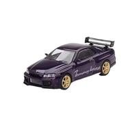 XGFFBAGB 1/64 For GT-R (R34) Midnight Purple Diecast Model Car(No box)