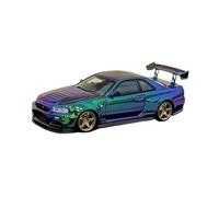 XGFFBAGB 1/64 For GT-R R34 Nismo Z-Tune Alloy Model Car(Two-color A,With box)