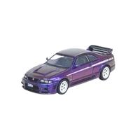 XGFFBAGB 1/64 For GTR R33 400R Midnight Purple Alloy Car Model(No box)