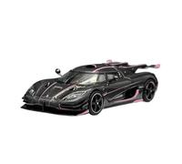 XGFFBAGB 1/64 For ONE Carbon Fiber Hood Stripe Opened Hood Diecast Car Model Collection Toys(Black,No box)