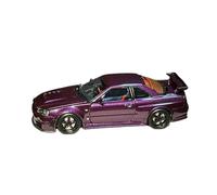 XGFFBAGB 1/64 For R34 Z Tune Mid-Night Purple Diecast Fully Opened Scale Model Car In 2024(With box)