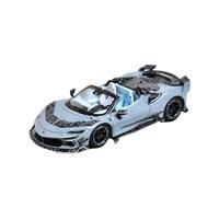 XGFFBAGB 1/64 For SF90 F9XX Spider Diecast Model Car(Gray D,With box)
