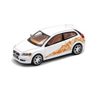 XGFFBAGB 1/64 For VOL C30 Style Racing Model Car Alloy Diecast Toys Collection Decoration(White,No box)