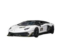 XGFFBAGB For Aventador SVJ Diecast 1:24 Alloy Model Car Metal Vehicle Gifts Christmas Toys(White,With box)