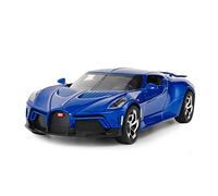 XGFFBAGB For La Voiture 1:24 Sports Car Metal Model Light Sound Diecast Vehicle Toys Collection For Gifts(Blue,No box)